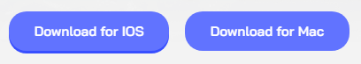 example showing one button with box shadow and one without